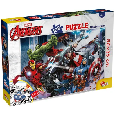 Puzzle dwustronne 108 el. Marvel Avengers Lisciani