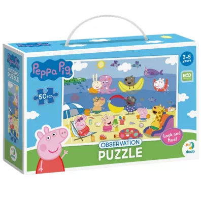 Puzzle obserwacyjne 50 el. �winka Peppa. Wakacje Dodo
