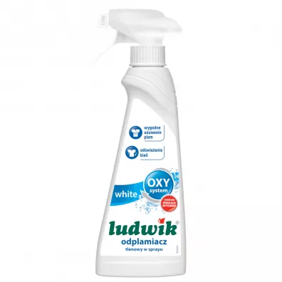 Ludwik Odplamiacz tlenowy w piance do tkanin biaych White 250 ml