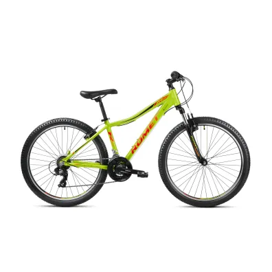 Romet Rower Rambler R6.0 JR� limonkowo-czarno-czerwony 19 L