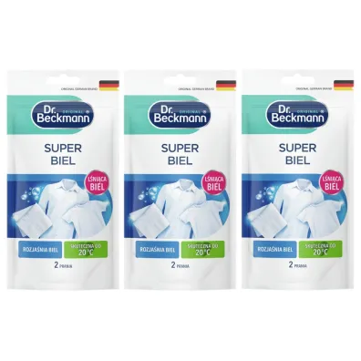 Dr. Beckmann Super Biel - l�ni�ca biel Zestaw 3 x 80 g