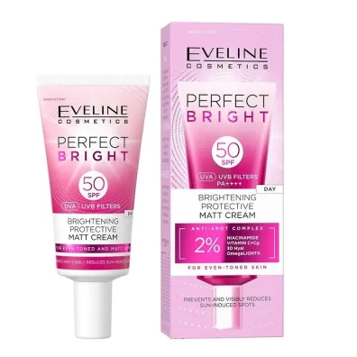 Eveline Cosmetics Perfect Bright rozja�niaj�co-ochronny matowy krem do twarzy SPF50 30 ml