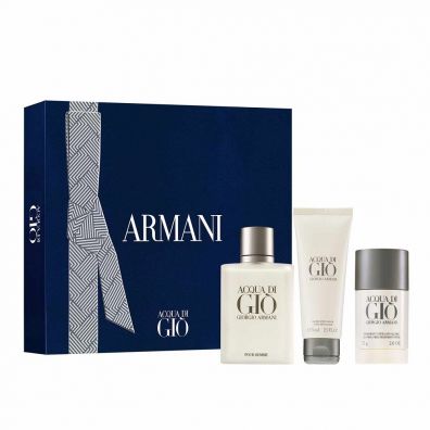 Giorgio Armani Acqua Di Gio Pour Homme zestaw dla mczyzn woda toaletowa spray + dezodorant sztyft + balsam po goleniu 100 ml + 2 x 75 ml