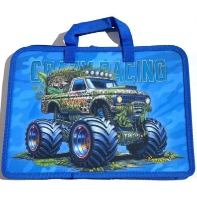 Fresh Teczka-torba A4+zapinana na zamek z r�czk� Monster