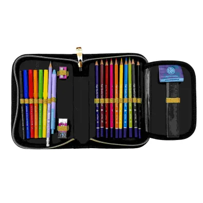 Pi�rnik pojedynczy jednoklapkowy z wyposa�eniem Astrabag Fluffy Kitty Black AC11