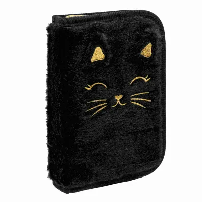 Pi�rnik pojedynczy jednoklapkowy z wyposa�eniem Astrabag Fluffy Kitty Black AC11