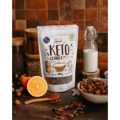 Diet-Food Keto Granola Kakao z Olejkiem Pomara�czowym 200 g Bio