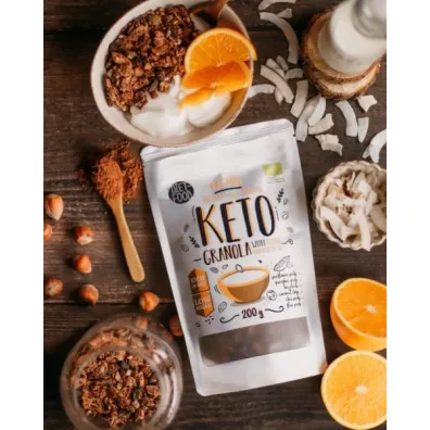 Diet-Food Keto Granola Kakao z Olejkiem Pomara�czowym 200 g Bio