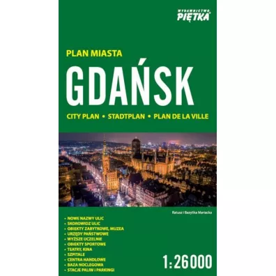 Gda�sk 1:26 000 plan miasta PI�TKA