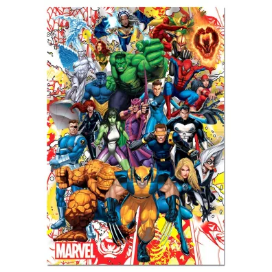 Puzzle 500 el. Superbohaterowie Marvela Educa