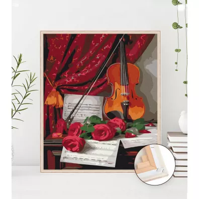 Twoje Hobby Malowanie po numerach - Muzyka kwiat�w 40x50cm