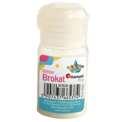 Brokat Titanum Craft-Fun Series 15 g - bia�y (307636)