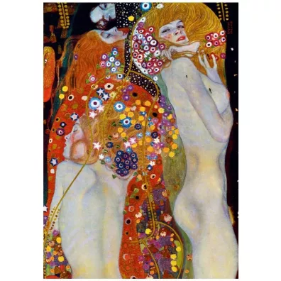 Puzzle 1000 el. Wodne serpentyny, II Gustav Klimt Bluebird Puzzle
