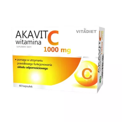 Vitadiet Akavit Witamina C 1000 Mg Suplement diety 60 kaps.
