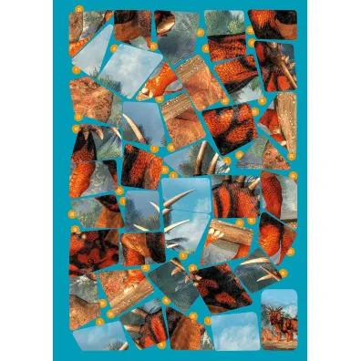 Naklejkowe puzzle. Dinozaury