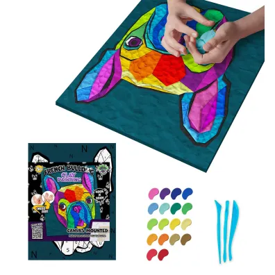 Panta Plast Obraz do wyklejania plastelin� wz�r buldog