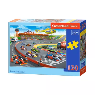 Puzzle 120 el. Wycigi formuy Castorland