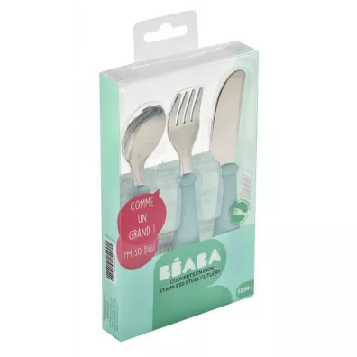 Beaba Sztuce ze stali nierdzewnej Airy Green 12 m+