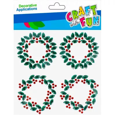 Craft with Fun Ozdoba dekoracyjna samoprzylepne Boe Narodzenie Krysztaki Ornament
