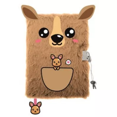 Pami�tnik A5 w�ochacz z k��dk� 3D My Little Friend Kangaroo 96 kartek