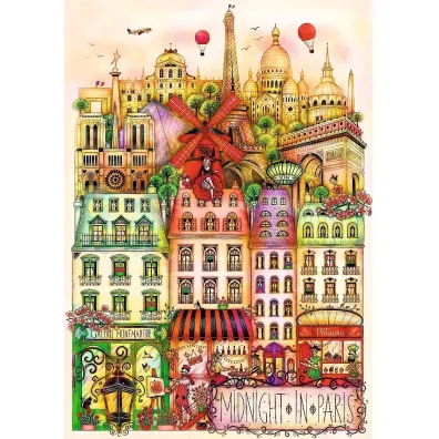 Puzzle 1000 el. O p�nocy w Pary�u Trefl