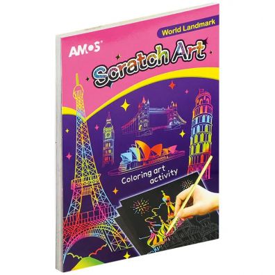 Karty do zdrapywania Scratch Art Amos