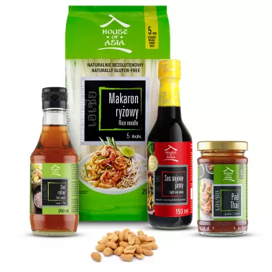 House of Asia Zestaw do przygotowania Pad Thai 625 ml + 200 ml + 200 g + 113 g