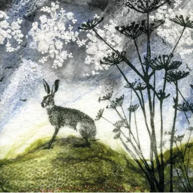 Museums & Galleries Karnet kwadrat z kopert� Hare and Hogweed