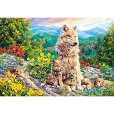 Puzzle 1000 el. Wilki nowe pokolenie Castorland