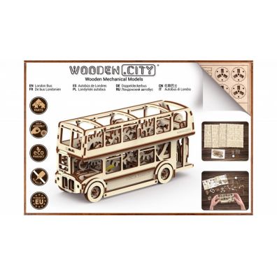 Drewniane puzzle 3D Autobus Wooden.City