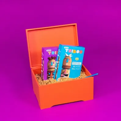 Smileat Triboo, Płatki śniadaniowe kółka zbożowe kakao bez dodatku cukru 300 g Bio Smileat Triboo, Płatki śniadaniowe kółka zbożowe kakao bez dodatku cukru 300 g Bio