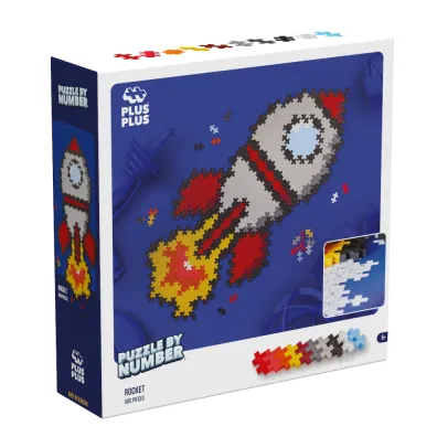 Puzzle By Numbers 500 el. Rakieta Plus-Plus
