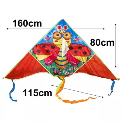 Latawiec biedronka 160x80cm + ogon Adar