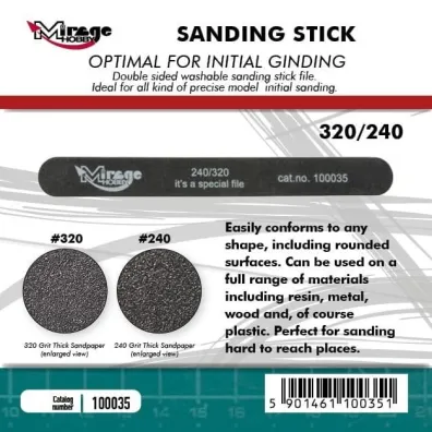 Pilnik �cierny Sanding Stick Double Grid 240/320