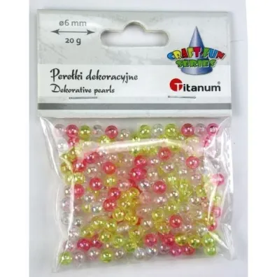 Titanum Koraliki plastikowe 6mm, 20g