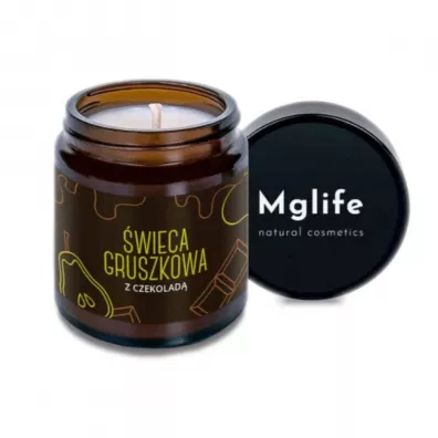 Mglife wieca rzepakowa gruszkowa z czekolad z wosku rzepakowego 120 ml
