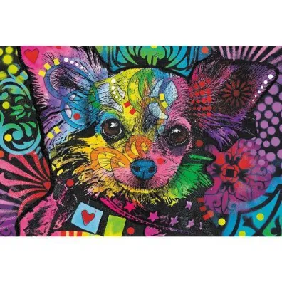 Puzzle drewniane 501 el. Kolorowy szczeniak Trefl