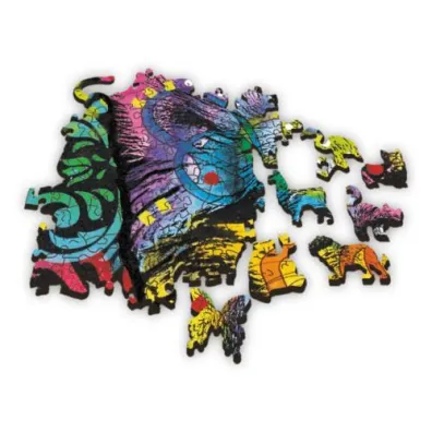 Puzzle drewniane 501 el. Kolorowy szczeniak Trefl