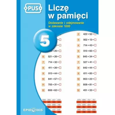 Licz� w pami�ci 5. Dodawanie i odejmowanie w zakresie 1000 - Dorota Cudnik