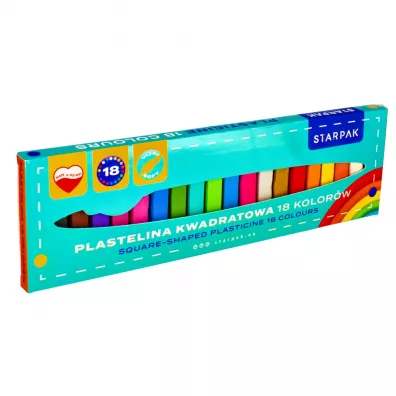 Starpak Plastelina kwadratowa 18 szt.