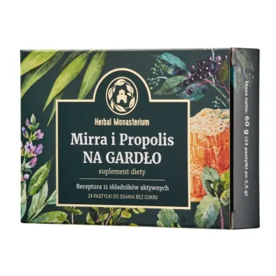 Herbal Monasterium Mirra i propolis na gard�o - suplement diety 24 tab.