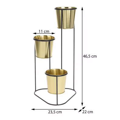 ProGarden Kwietnik stoj�cy z 3 donicami 46,5 cm