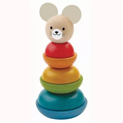 Myszka wie�a do uk�adania zabawki drewniane Plan Toys