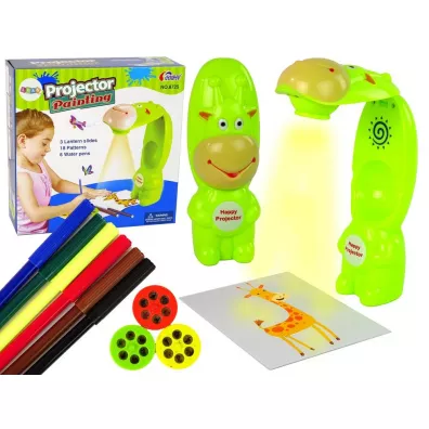 Projektor do rysowania zielony Leantoys
