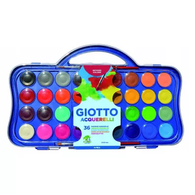 Giotto Farby akwarelowe w pastylkach 36 kolorw