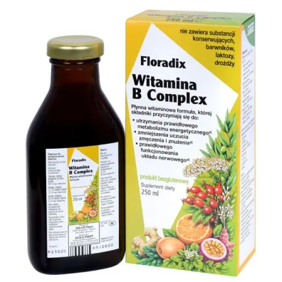 Floradix Zio�o-Piast Witamina B Complex Suplement diety 250 ml