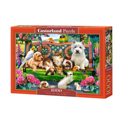 Puzzle 1000 el. Zwierz�ta w parku Castorland