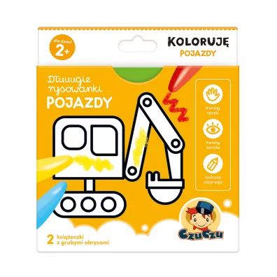 CzuCzu Duuugie rysowanki Koloruj Pojazdy 2+