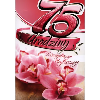 Art Nuvo Karnet 75 Urodziny