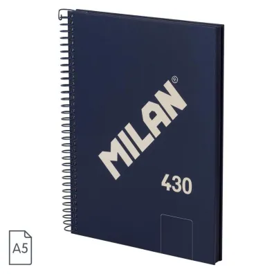 Milan Zeszyt na spirali A5 1918 niebieski czysty 80 kartek